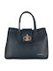 Leather Women's Crossbody Bag Blue