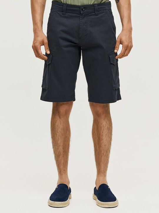 Brokers Jeans Ανδρική Βερμούδα Cargo Navy Μπλε