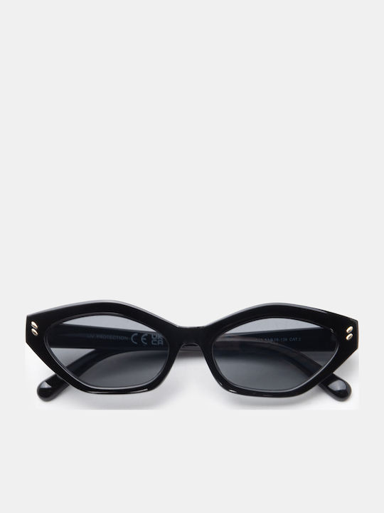Luigi Unisex Ochelari De Soare Cu Culoare Neagră A Skelețului Și Culoare Neagră A Lentilei 4878601