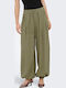Siesta Damen Stoffhose in Baggy Bein Stil Grün