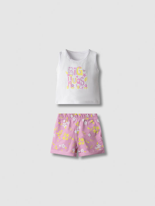 Nek Kids Wear Παιδικό Σετ με Σορτς Λευκό 2τμχ