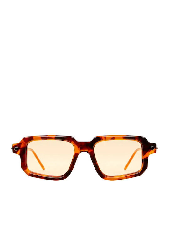 Kuboraum Unisex Sunglasses With Brown Tartaruga Horn-Rimmed Frame