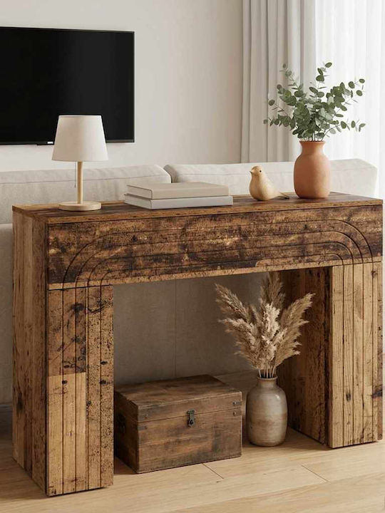 Wooden Console Table Brown L102xW35xH75cm