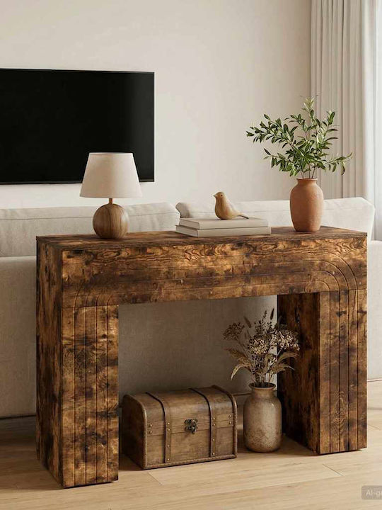 Wooden Console Brown L102xW35xH75cm