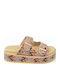 Summer Women's Beige Platforms SJ-FF-937-26FL-BEIGES