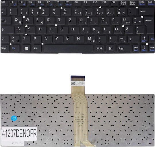 Deutsche Tastatur Für Laptop German Laptop Keyboard Sony Vaio Svt-11 Sv-t11 Svt11 Svt111 Svt1112s1e Svt1112m1e Svt1111c5e Svt1112m1r Svt1112s1r 149107811 De No Frame Black Κωδ.41207denofr
