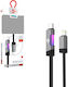 WisdomUp Cablu LED USB 2.0 USB-C Masculin - USB-C 27W