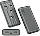 YZB0817 Power Bank 10000mAh με 2 Θύρες USB-A Μαύρο
