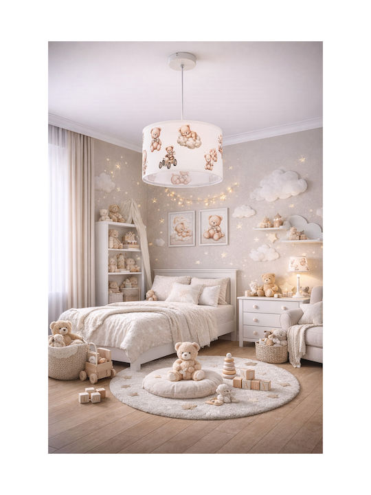 Agora Lighting Deckenleuchte Weiß mit Lampenbir...