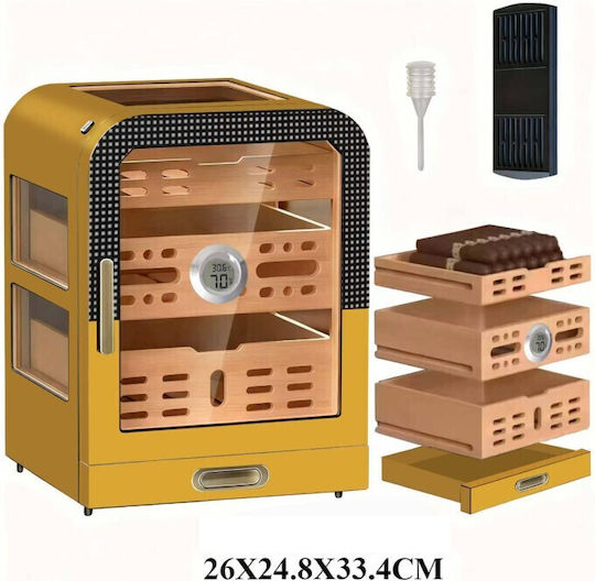 Sikarlan Umidificator Trabucuri din Lemn 25.9x24.8x33.4cm