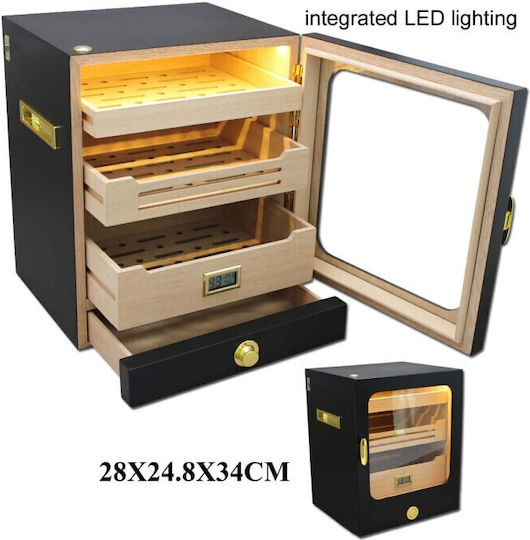 Sikarlan Umidificator Trabucuri din Lemn 24,9x28,1x34,2cm 1872B