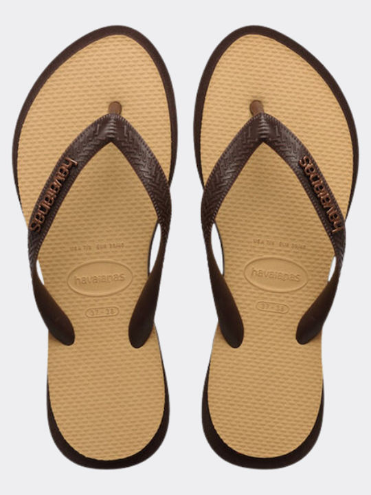 Havaianas Top Σαγιονάρες σε Καφέ Χρώμα