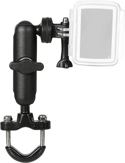 Bază Suport Cameră de Acțiune GoPro Ghidon Motocicletă 360° 17.5cm Aluminiu Motowolf Mdl3519 Neagră