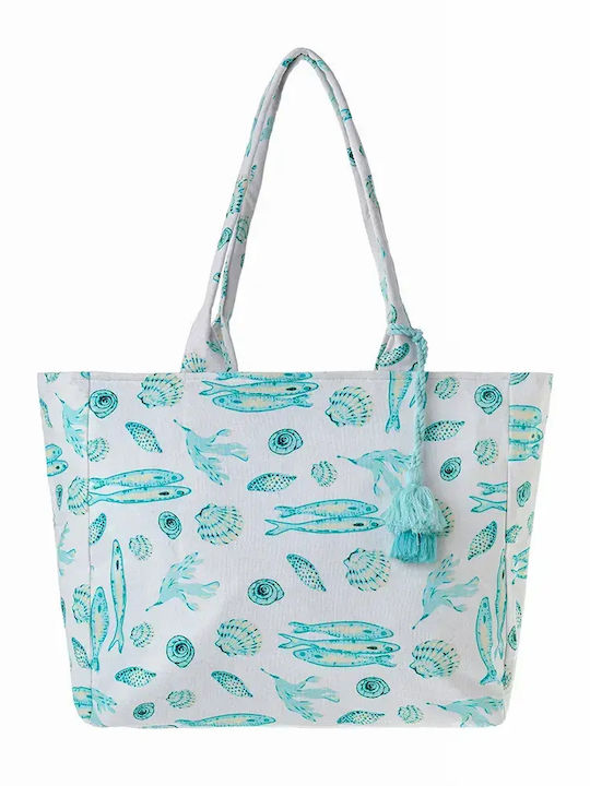 Ble Resort Collection Fabric White Beach Bag