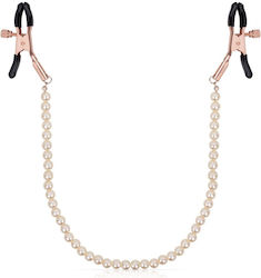 Rosy Gold Nipple Clamps in Pink Colour