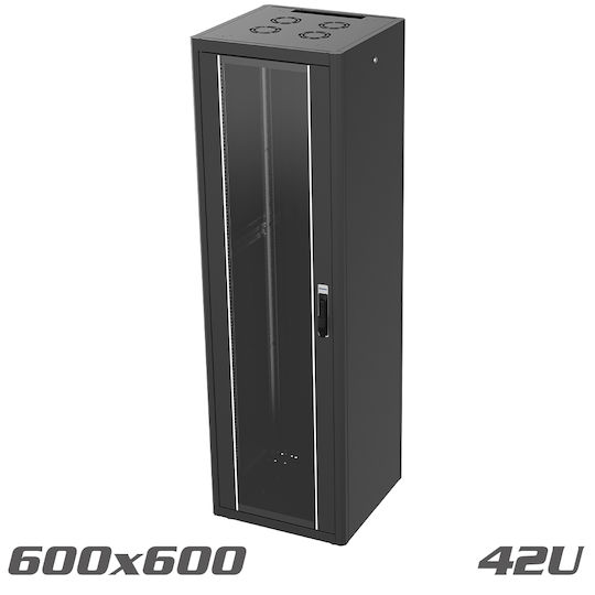 Edision Floor Rack Cabinet 19U Black 60-02-0208