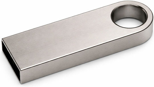 Metallischer 8GB USB 2.0 USB-Stick Silber