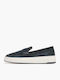 Leder Herren Mokassins in Blau Farbe