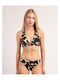 Top Triunghi Negru Bikini