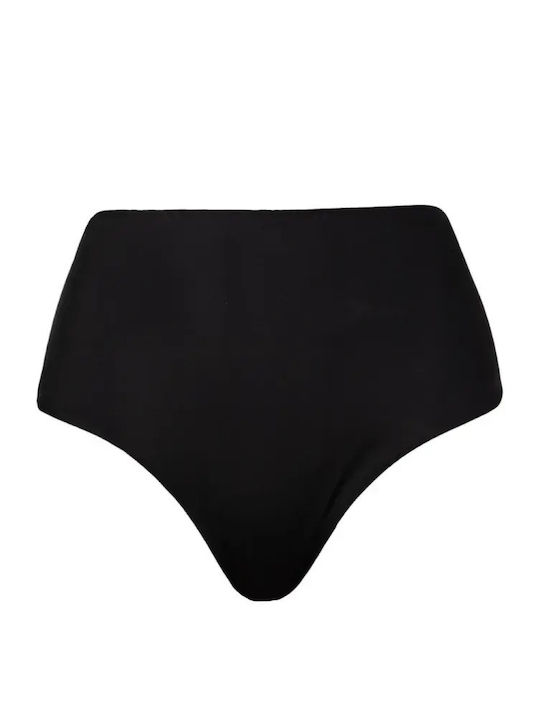 Rock Club Bikini Slip Ψηλόμεσο Μαύρο