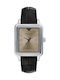 Emporio Armani Ανδρικό Ρολόι 36mm Μπαταρίας με Μαύρο Δερμάτινο Λουράκι