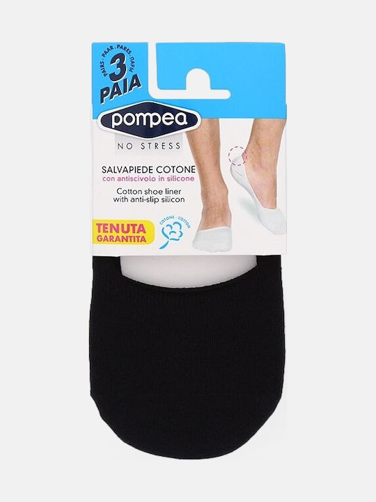 Pompea Șosete Negre Pentru Bărbați 3Pack