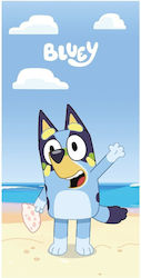 Bluey Παιδική Πετσέτα Θαλάσσης Γαλάζια Bluey Παιδική Πετσέτα Θαλάσσης Γαλάζια