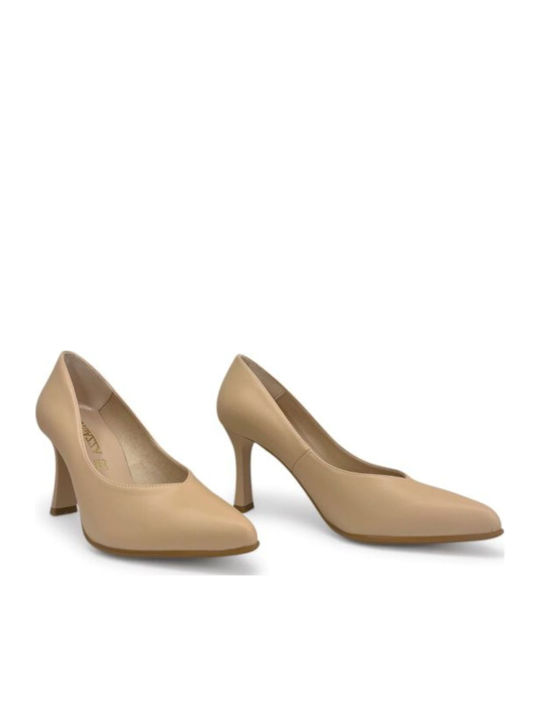 Ragazza Leather Pointed Toe Heels Black