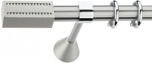 Best Метално Корнизно Тяло B008 Двойно с Релса Ф20mm 160см Сребрист