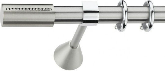 Best Метално Корнизно Тяло B012 Единично Ф20mm 160см Сребрист