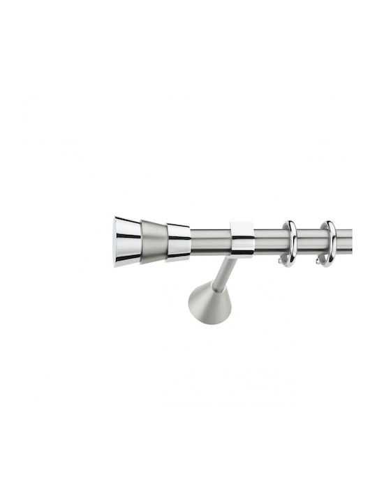Best Bară Metalică Pentru Perdele B019 Simplă Φ20mm 160cm Argintie