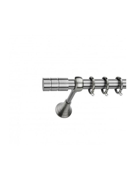 Best Bară Metalică Pentru Perdele B029 Dublă Cu Șină Φ20mm 160cm Argintie