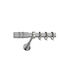 Best Bară Metalică Pentru Perdele B004 Simplă Φ20mm 160cm Argintie