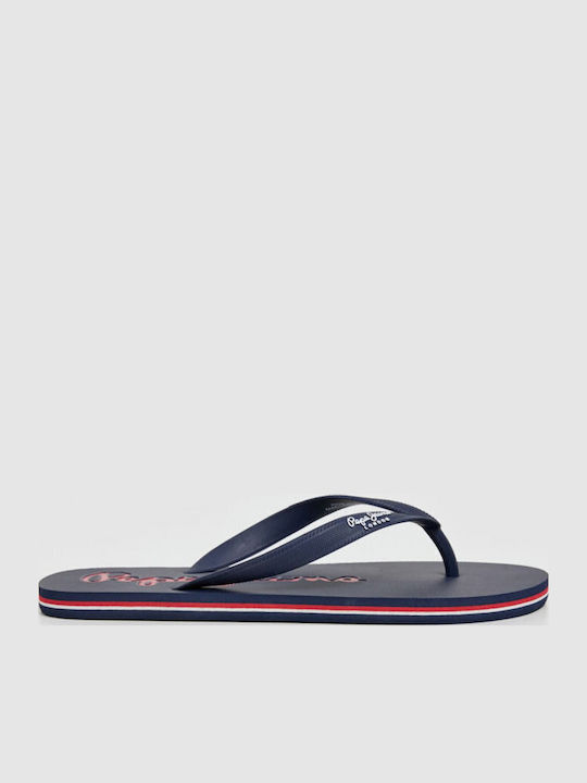 Pepe Jeans Navy Ανδρικά Flip Flops Μπλε