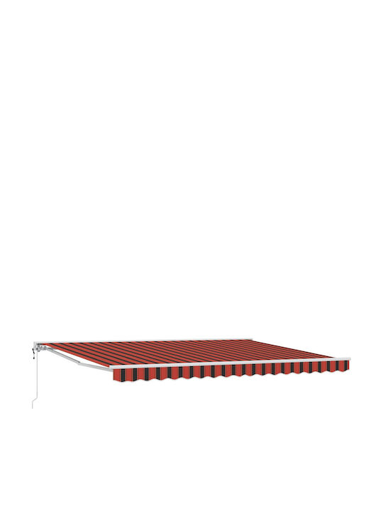 vidaXL Terrasse Zelt mit LEDs Orange 5x3m