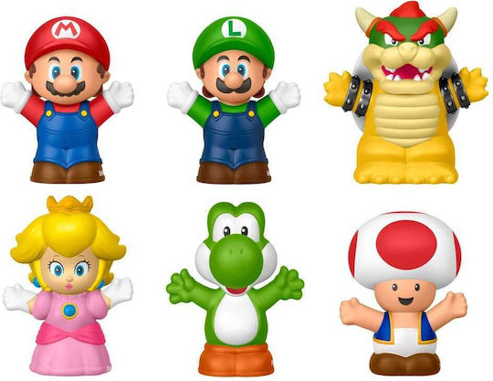 My Mario Little People Collector Mini Figures Height 7cm Set 6 Pieces