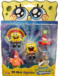 Just Toys Παιχνίδι Μινιατούρα Μπομπ Σφουγγαράκης SpongeBob,Mr Krabs,SpogeBob,Patrik,Sandy για 3+ Ετών