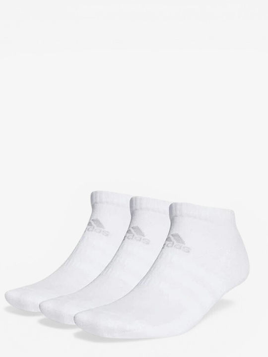 adidas Cushioned Low-cut Αθλητικές Κάλτσες Λευκές 3 Ζεύγη