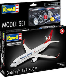 Assembly Model Revell Airplane Boeing 737-800 Turkish Airlines 63 Pieces