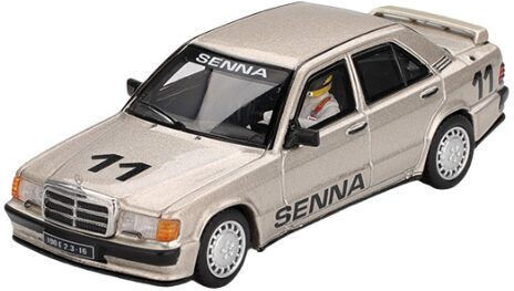 Model Mașină Mercedes-Benz 190e 2.3-16 #11 Ayrton Senna Figură Race Champions 198 Scara 1:64 Mini GT MGT01076-L