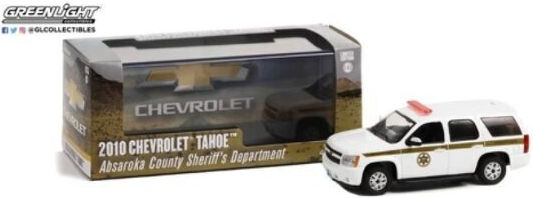 Model Mașină Chevrolet Tahoe Al Secției Șerifului Județului Absaroka 2010 Scara 1:43 Greenlight