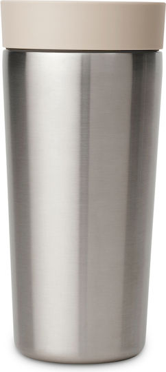 Brabantia Recycelbare Thermosflasche 360ml Weiches Beige