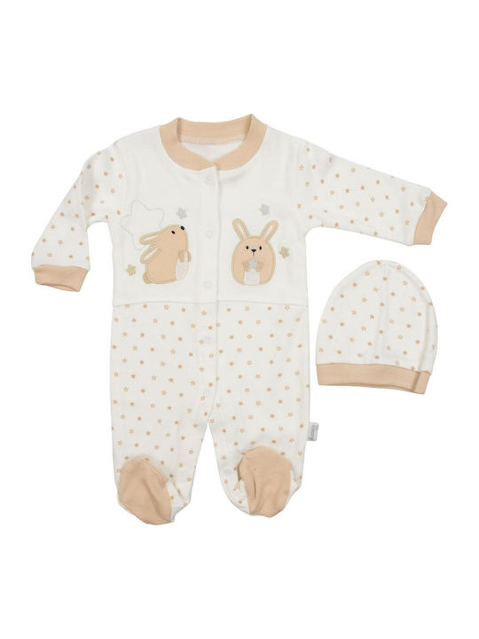 Annora Baby Beige Baby Bodysuit