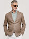 Summer Men’s Suit Jacket with Slim Fit Beige