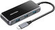 Vention 3 Port Hub with USB-C Connection Gray 46733