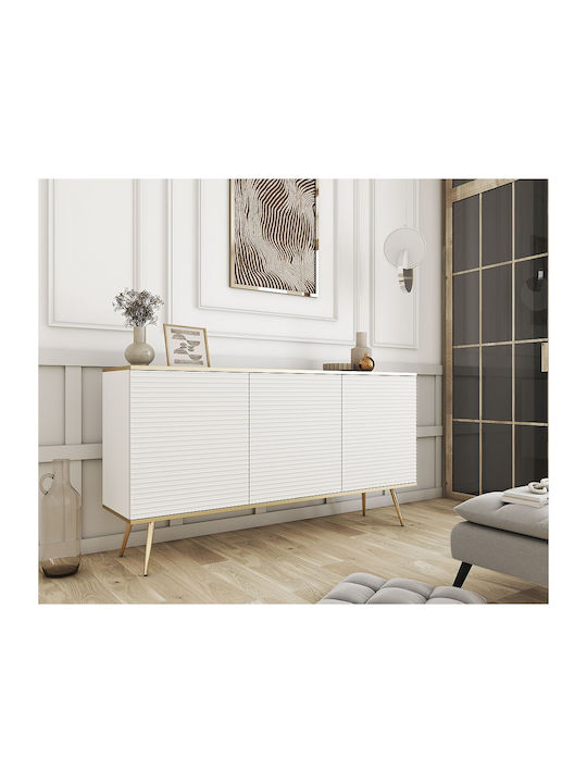 Sideboard Oro Holz Weiß 160x39x85cm