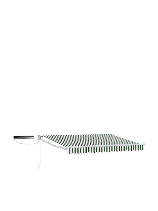 vidaXL Тента Тераса Зелена 3.5x2.5m
