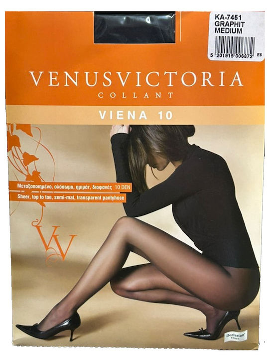 Venus Victoria Γυναικείο Καλσόν 10 Den Γραφίτης