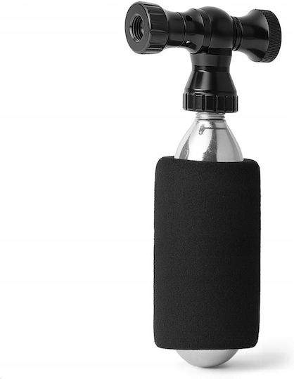 Rockbros Co₂ Pump Rockbros Aluminum Alloy Valve Head Without Cartridge Compatible Presta Schrader Black
