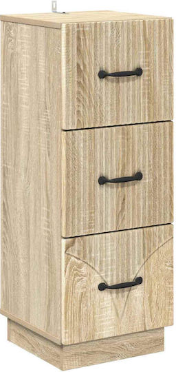Sertar de Depozitare din Lemn cu 3 Sertare M33xL34.5xÎ87cm